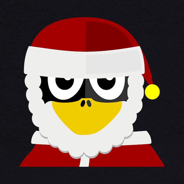 Penguin as Christmas Santa by PatrioTEEism